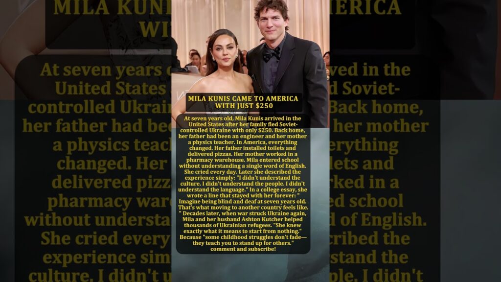 MILA KUNIS CAME TO AMERICA WITH JUST $250 #viral #trending #shortsvideo #shorts MILA KUNIS CAME TO AMERICA WITH JUST $250 #viral #trending #shortsvideo #shorts