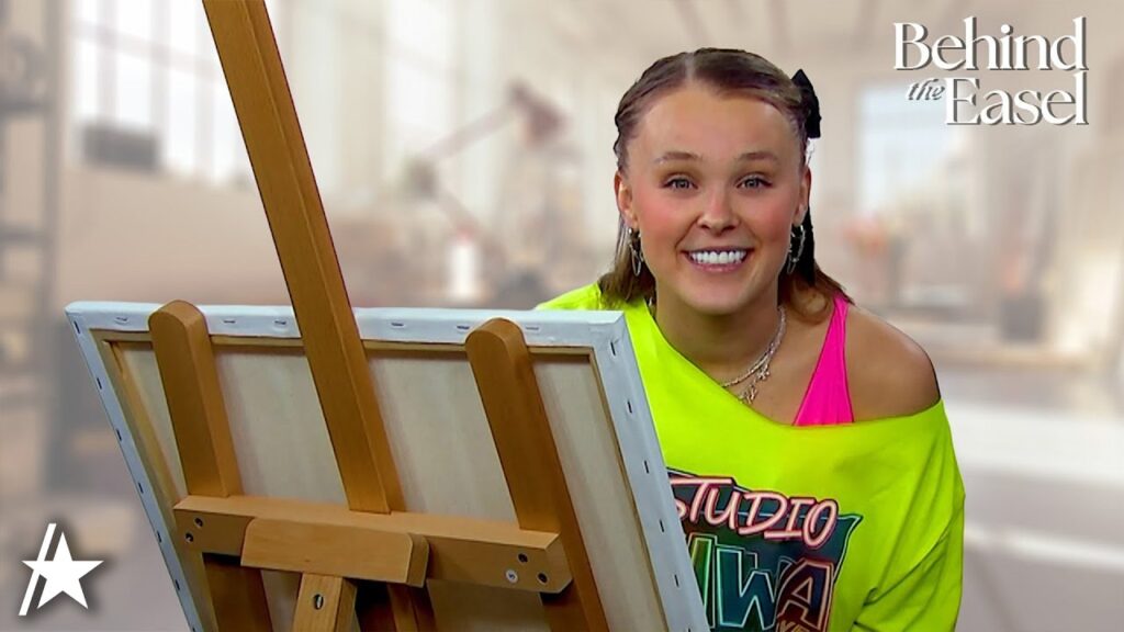 JoJo Siwa Paints Her Future Kids w/ Boyfriend Chris Hughes | Behind The Easel