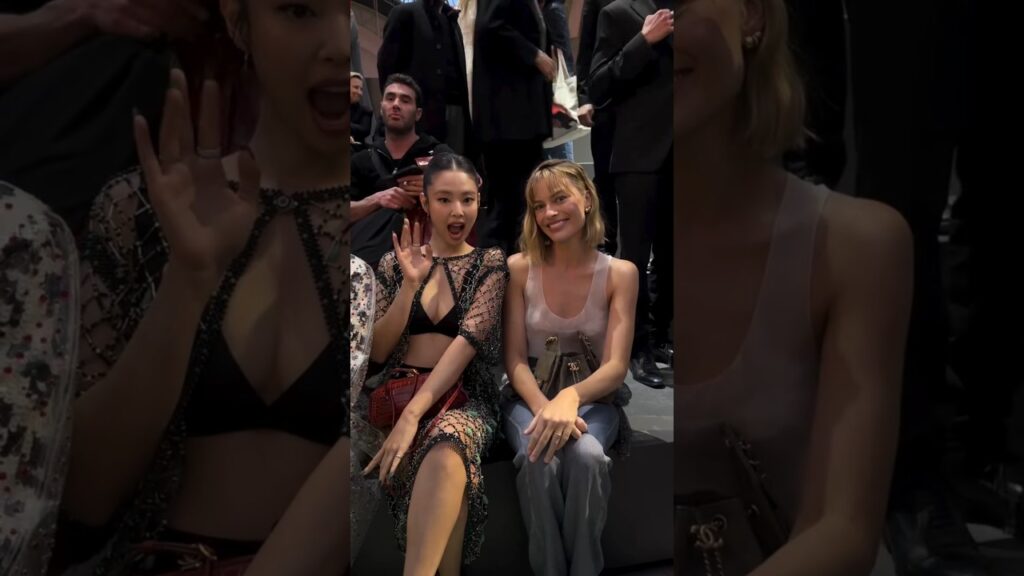 JENNIE with Margot Robbie at Chanel Fall Winter 2026 Show