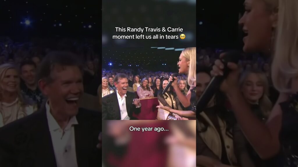 On March 19, 2025, this moment left us in tears! 🥹 #RandyTravis #CountryMusic #CarrieUnderwood