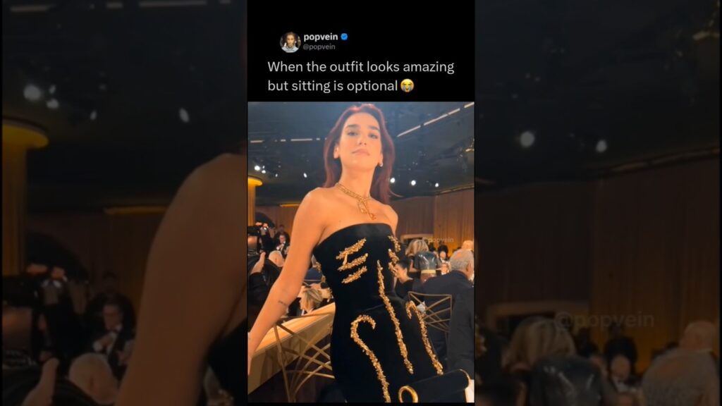 When the outfit looks amazing but sitting is optional 😭