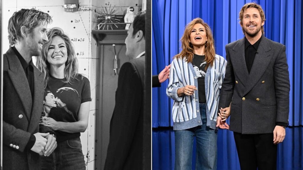 Ryan Gosling & Eva Mendes Surprise Fans on Tonight Show 🎉 Ryan Gosling & Eva Mendes Surprise Fans on Tonight Show 🎉