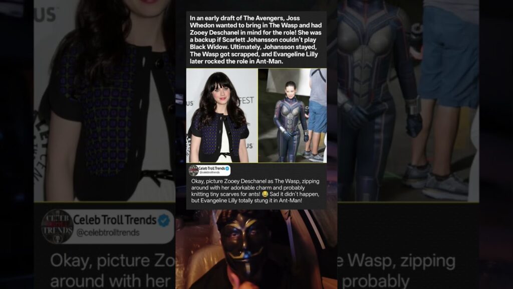 Zooey Deschanel Almost Played The Wasp in The Avengers… Marvel Fans Never Knew!