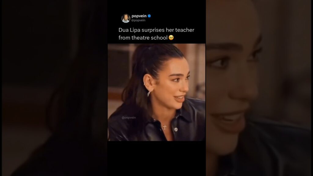 Dua Lipa surprises her teacher from theatre school 🥹