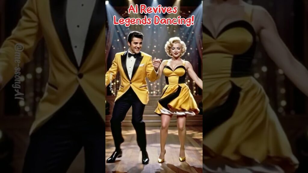 AI Elvis & Marilyn Dancing on Sparkling Stage! 🕺💃 Retro Parody AI Elvis & Marilyn Dancing on Sparkling Stage! 🕺💃 Retro Parody