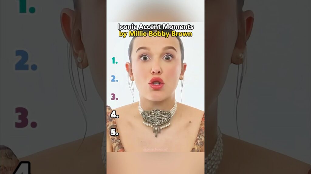 Iconic Accent Moments by Millie Bobby Brown. #MillieBobbyBrown