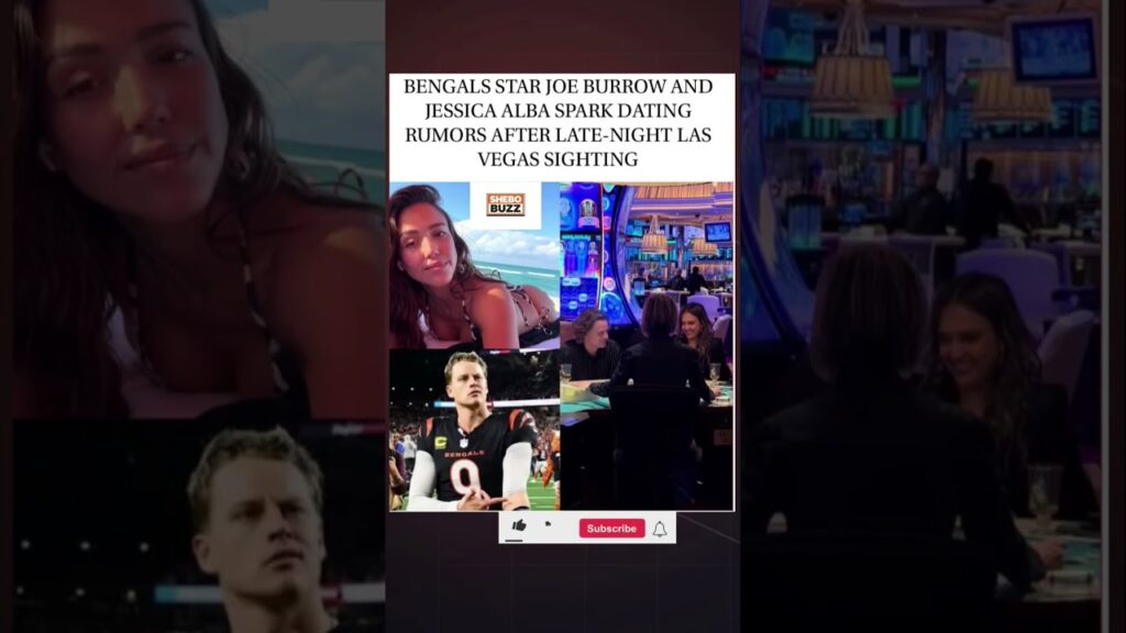 Late-night sighting sparks major rumors 👀 #JoeBurrow #JessicaAlba #LasVegas