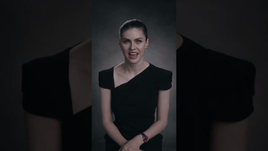 Black Dress… But That Watch Shocked USA 😳⌚#eyes #ytshorts #alexandradaddario #viral