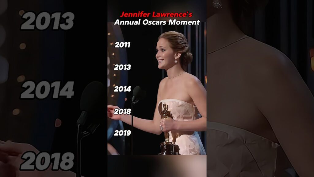 Jennifer Lawrence's Annual Oscars Moment #JenniferLawerence #goldenGlobes #awardSeason