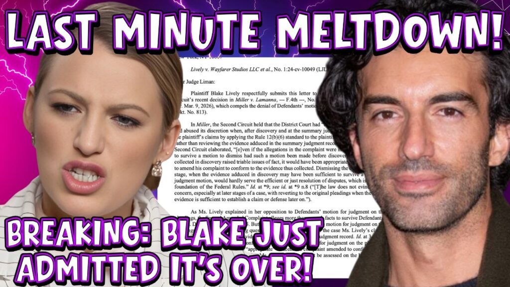 Blake Lively ADMITS DEFEAT! CHAOS ERUPTS After Federal Judge THREATENED!