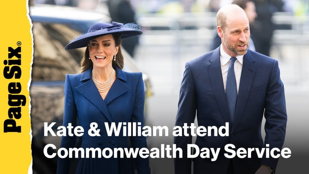 Kate Middleton and Prince William attend Commonwealth Day ceremony