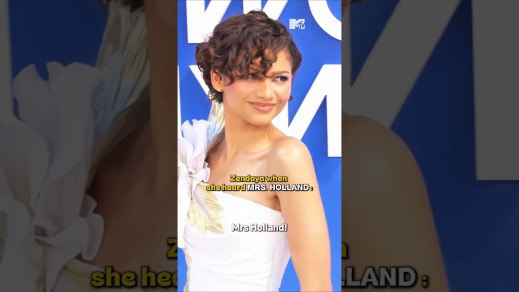 Zendaya's reaction to being called "Mrs. Holland" 😂💍