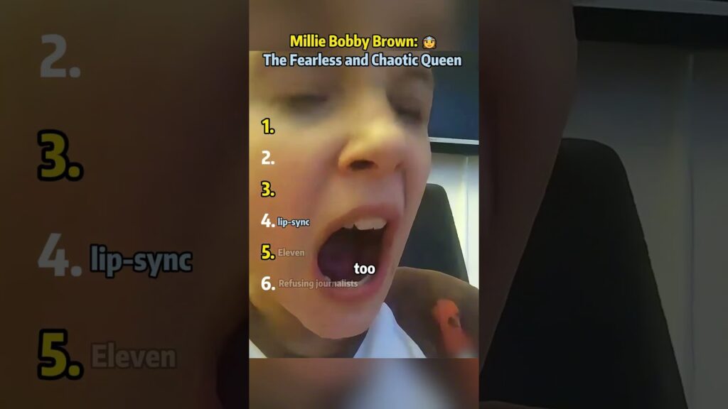 Millie Bobby Brown The Fearless and Chaotic Queen 👸#MillieBobbyBrown #StrangerThings