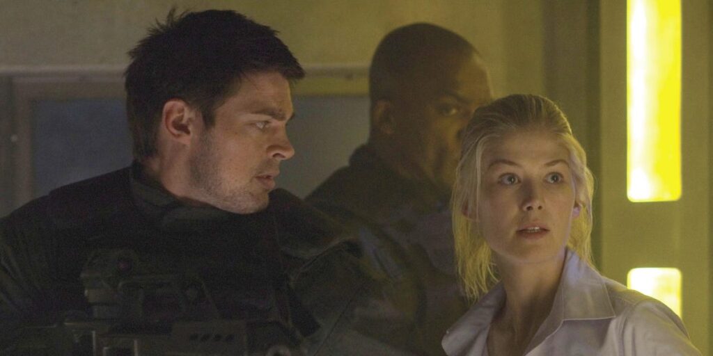 Rosamund Pike brands her 2005 sci-fi with Dwayne Johnson “one of the worst films ever made” Rosamund Pike brands her 2005 sci-fi with Dwayne Johnson "one of the worst films ever made"