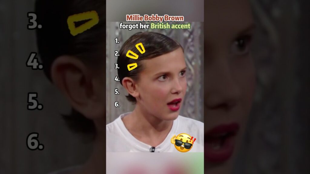 - Millie Bobby Brown forgot her British accent #MillieBobbyBrown #funny #StrangerThings