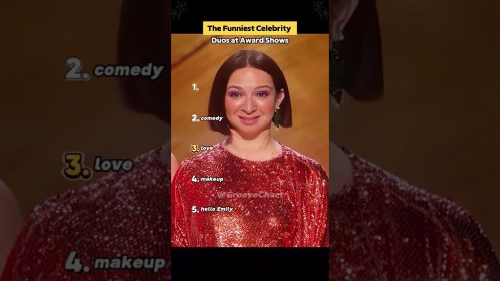 The Funniest Celebrity Duos at Award Shows award amypoehler emilyblunt