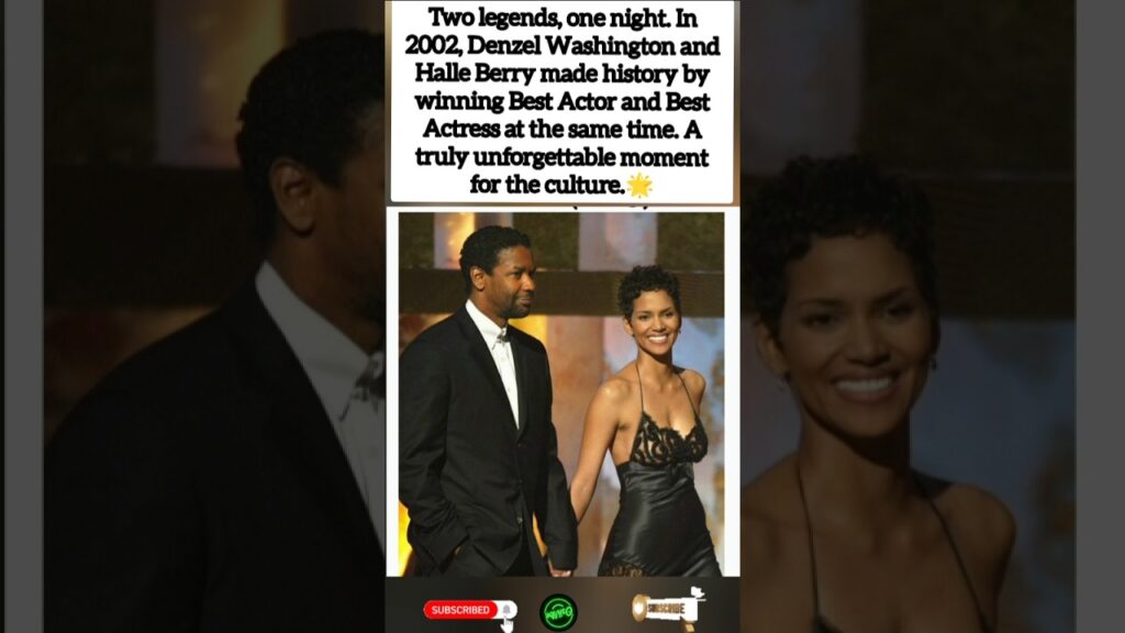 Denzel Washington & Halle Berry Made Oscar History in 2002 🏆✨ #osiivibe