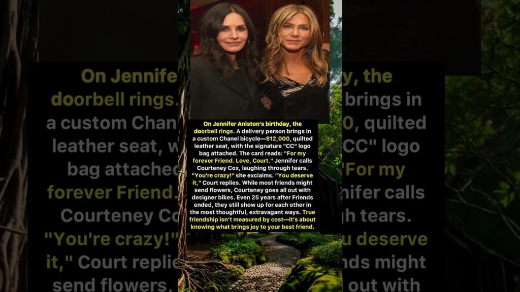 Jennifer Aniston’s Birthday Surprise from Courteney Cox