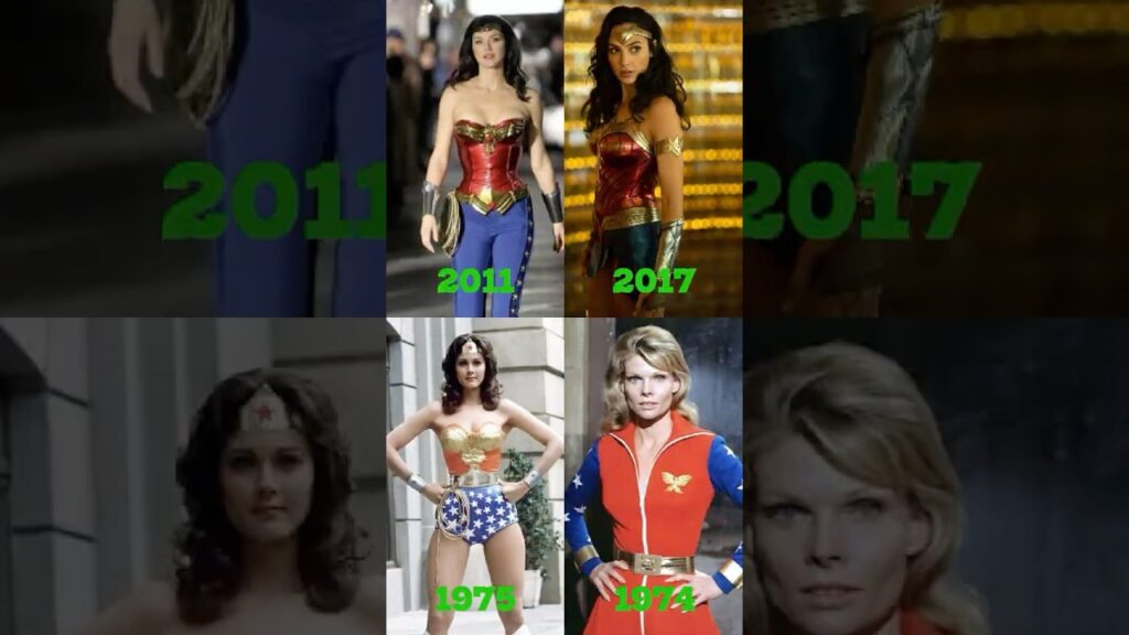 5 Iconic Wonder Woman Actresses 🦸‍♀️ Then & Now 😱 #shorts #thenandnow #dc
