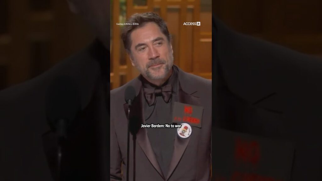 Javier Bardem Says ‘No To War’ & ‘Free Palestine’ At 2026 Oscars Javier Bardem Says ‘No To War’ & ‘Free Palestine’ At 2026 Oscars