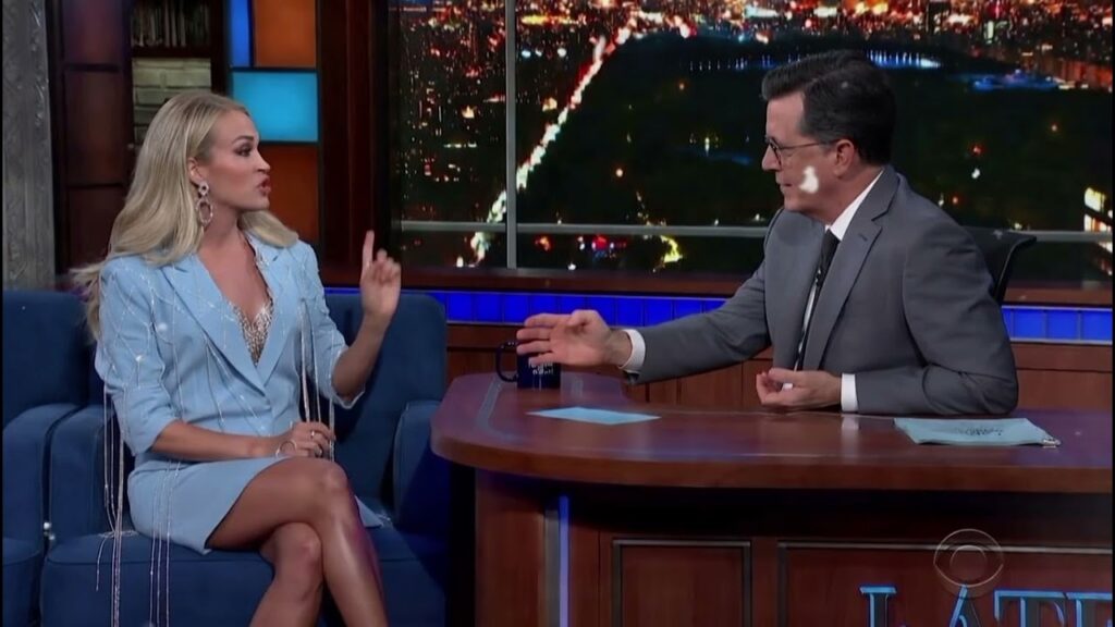 Carrie Underwood WALKS OFF Stephen Colbert’s Show After Heated Exchange