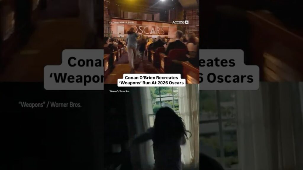 Conan O'Brien RUNS FOR HIS LIFE At 2026 Oscars