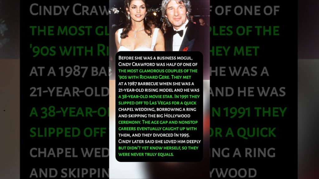 Cindy Crawford & Richard Gere’s ’90s Vegas Marriage Cindy Crawford & Richard Gere’s ’90s Vegas Marriage