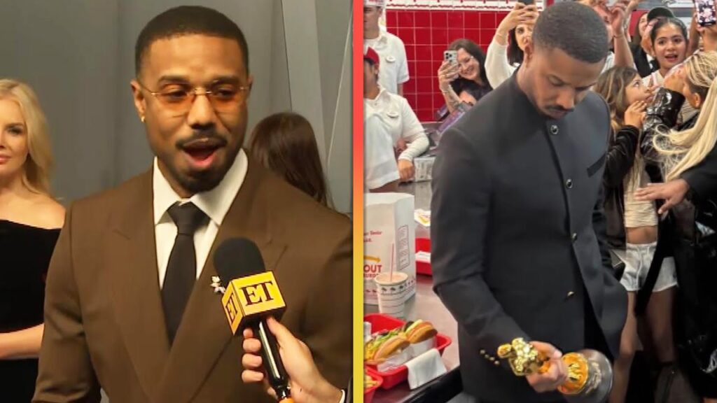 Oscars: Michael B. Jordan Celebrates ‘Crazy’ Win With In-N-Out! Oscars: Michael B. Jordan Celebrates 'Crazy' Win With In-N-Out!