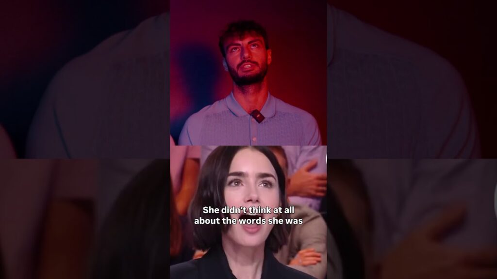Lily Collins speaking French 😮 #French #EmilyInParis