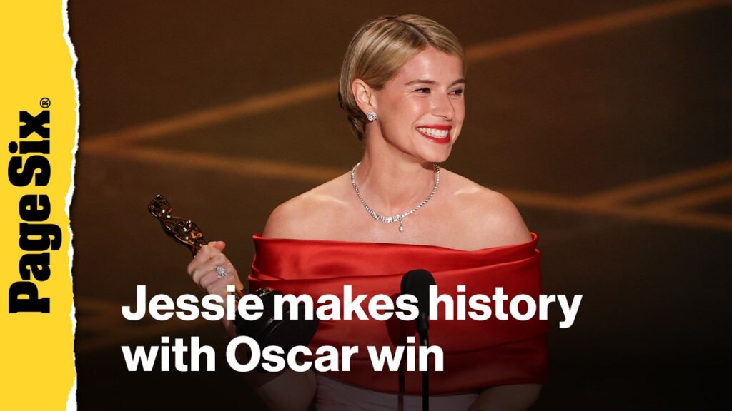 Jessie Buckley becomes first Irish winner of Best Actress at 2026 Academy Awards