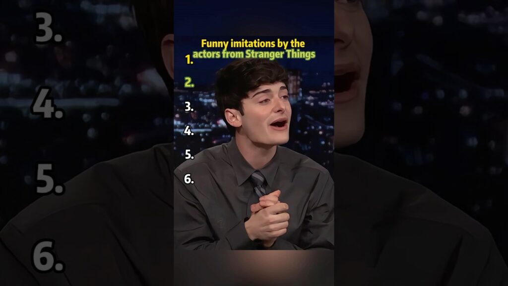 Funny imitations by the actors from Stranger Things.#funny#NoahSchnapp#MillieBobbyBrown#celebrity#fo