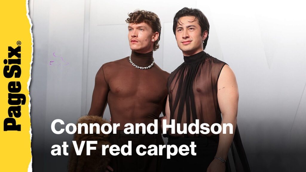 Connor Storrie and Hudson Williams bring the heat to 2026 Vanity Fair Oscar party red carpet