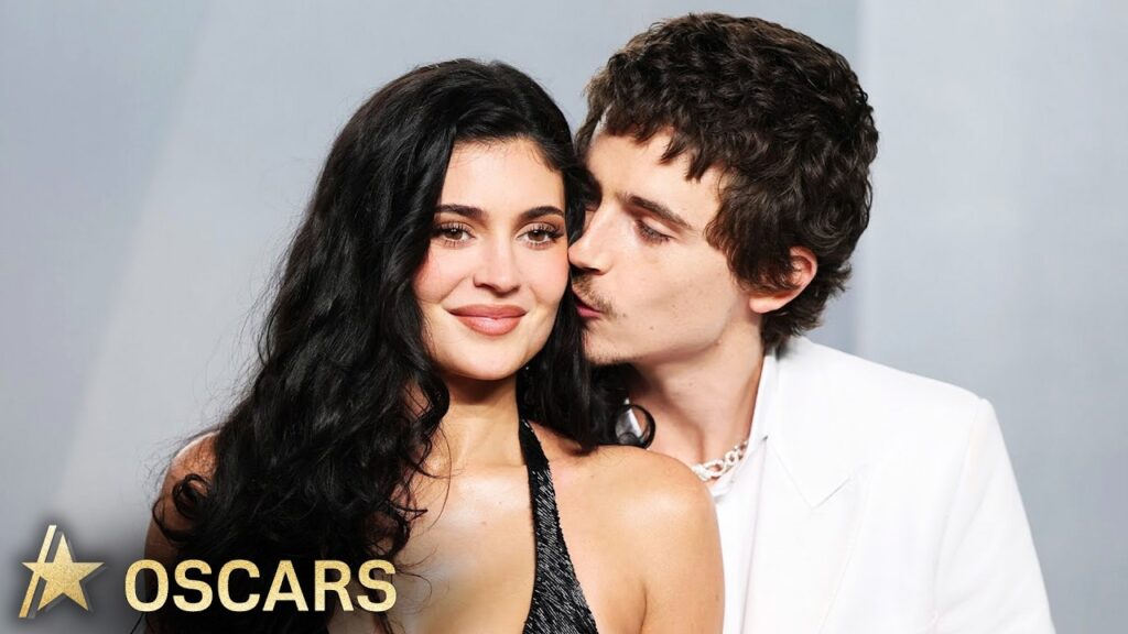 Timothée Chalamet KISSES Kylie Jenner At Vanity Fair Oscar Party