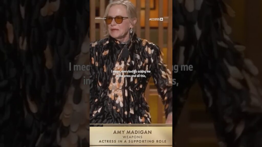Amy Madigan won at the #Oscars for her performance in #Weapons!