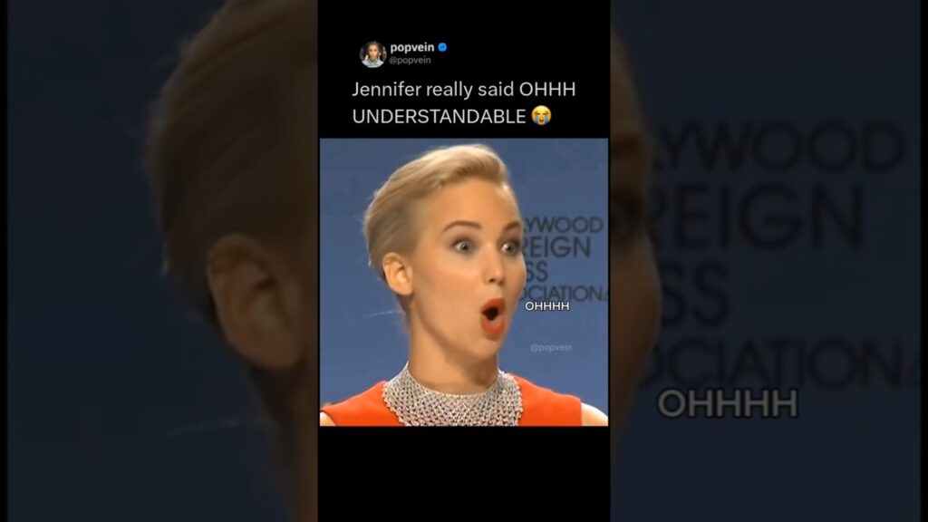 Jennifer Lawrence really said OHHH UNDERSTANDABLE 😭