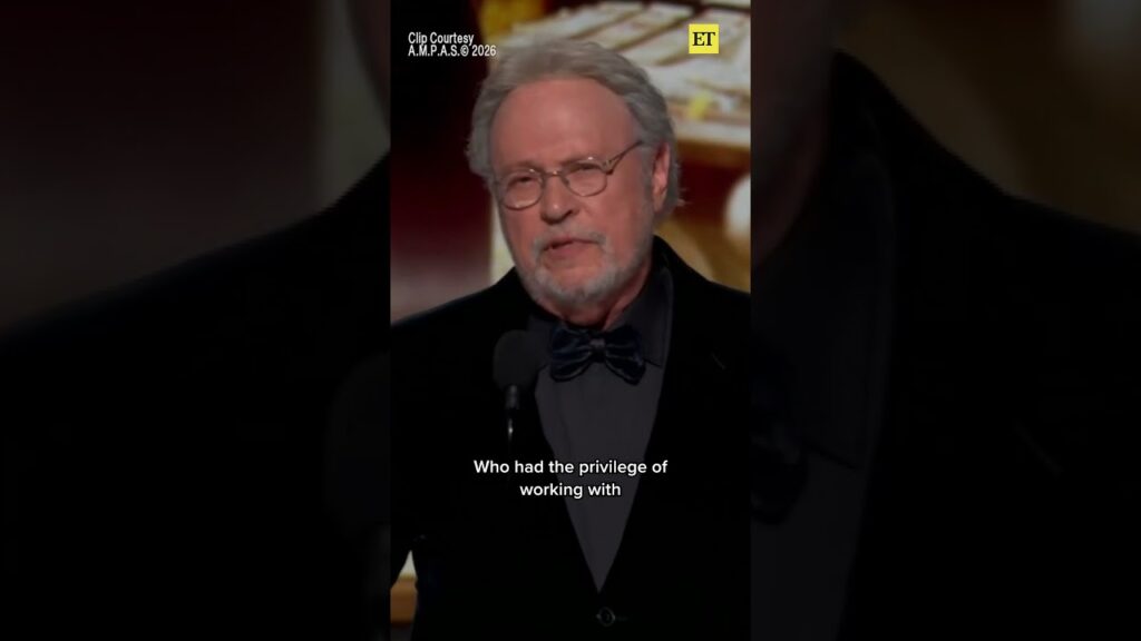 Billy Crystal honored his dear friend Rob Reiner at the #Oscars. #robreiner #billycrystal