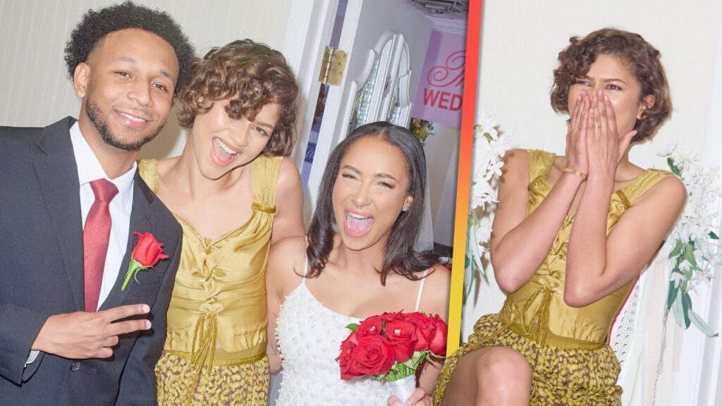 Zendaya CRASHES Strangers' Las Vegas Wedding
