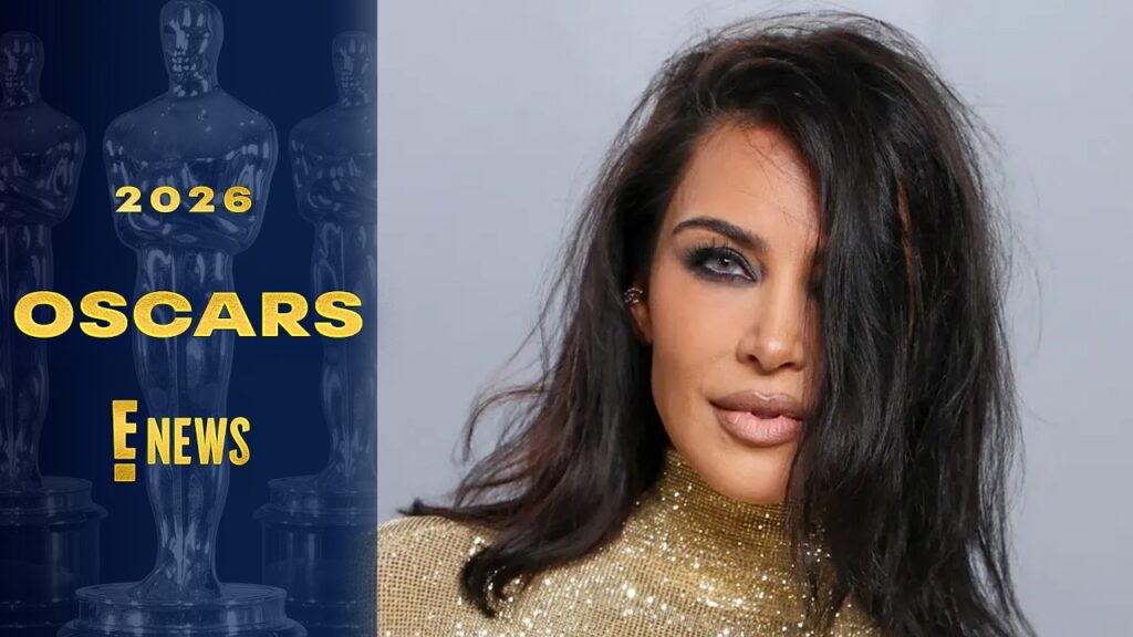 Kim Kardashian’s Icy Blue Eyes Will Make You Do a Double Take | Oscars 2026