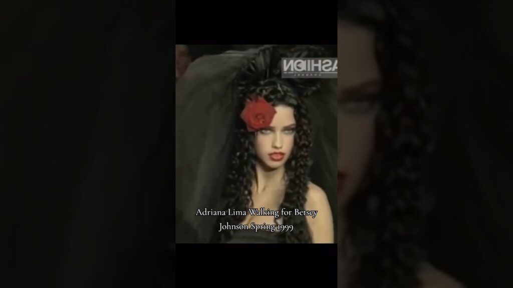 #shorts SUPERMODEL ADRIANA LIMA WALKING FOR BETSEY JOHNSON 1999