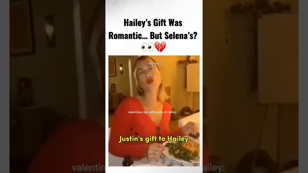Hailey’s Gift Was Romantic… But Selena’s? 👀💔 #selenagomez #justinbieber #bennyblanco