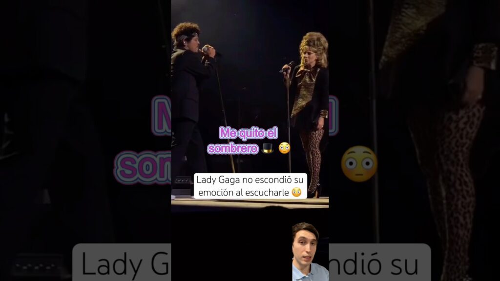 Lady gaga no escondió su emoción al escuchar a Bruno Mars-Edit #brunomars #ladygaga #music #musica