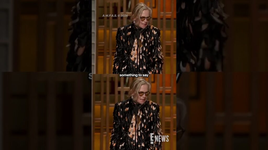 The audience reacts to Amy Madigan's win at the #Oscars. (🎥: A.M.P.A.S. © 2026)
