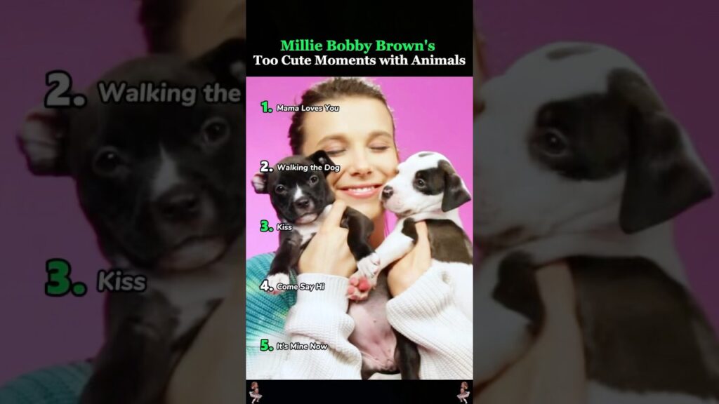 Millie Bobby Brown's Too Cute Moments with Animals  #StrangerThings5  #MillieBobbyBrown  #funny