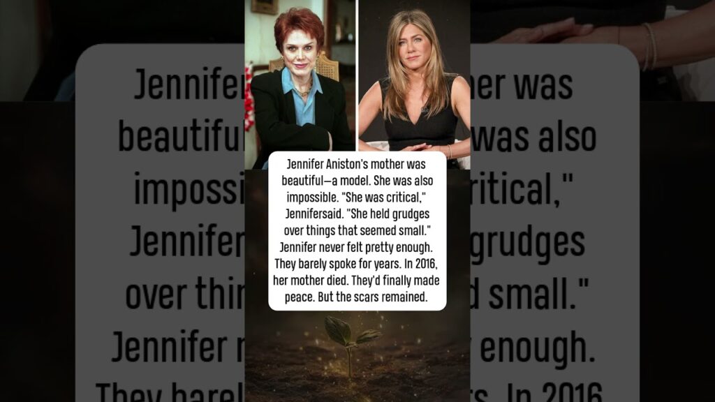 💔 Jennifer Aniston's Mother Was a Model. She Was Also Cruel