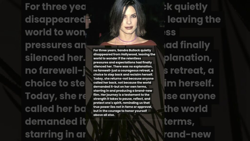 Sandra Bullock Just Made An Announcement That Stopped Hollywood Cold Sandra Bullock Just Made An Announcement That Stopped Hollywood Cold