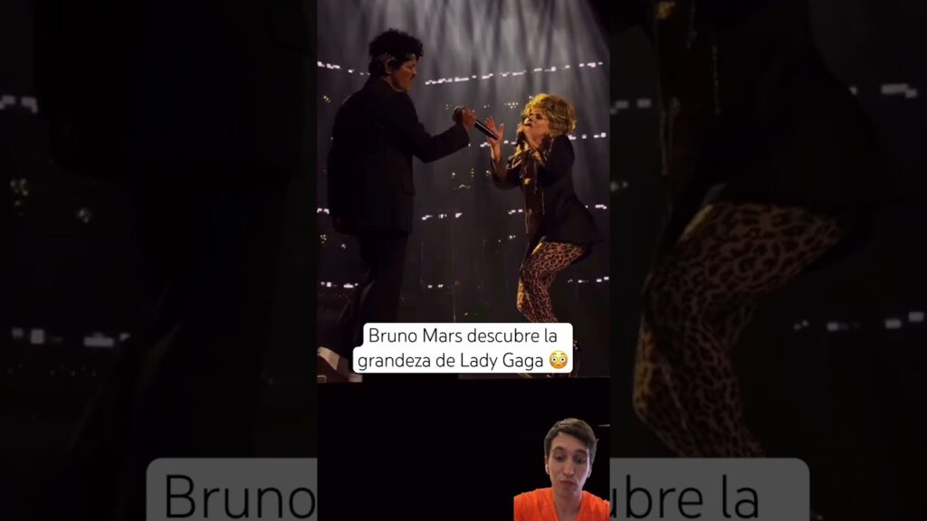 Lady Gaga descubre  la sorpresa de Bruno Mars😳-Edit #brunomars #ladygaga #reaccion #music #musica
