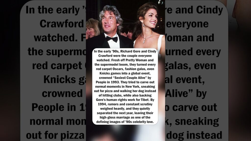 Richard Gere & Cindy Crawford: 1990s It‑Couple Era