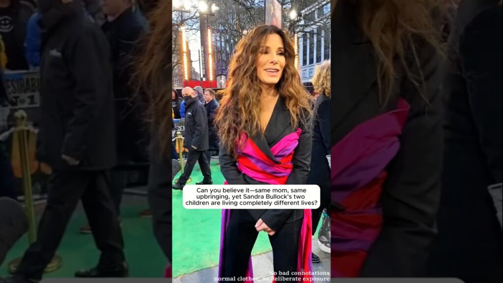 Can you believe it-same mom, sameupbringing, yet Sandra Bullock's twochildren are living completely