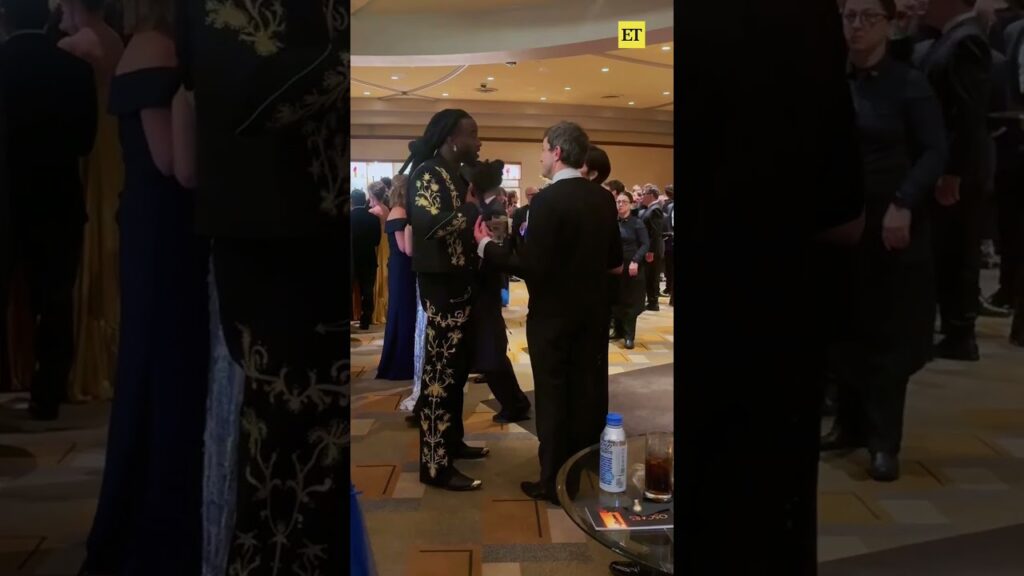 Paul Mescal and Gracie Abrams were spotted hand-in-hand backstage at the #Oscars.