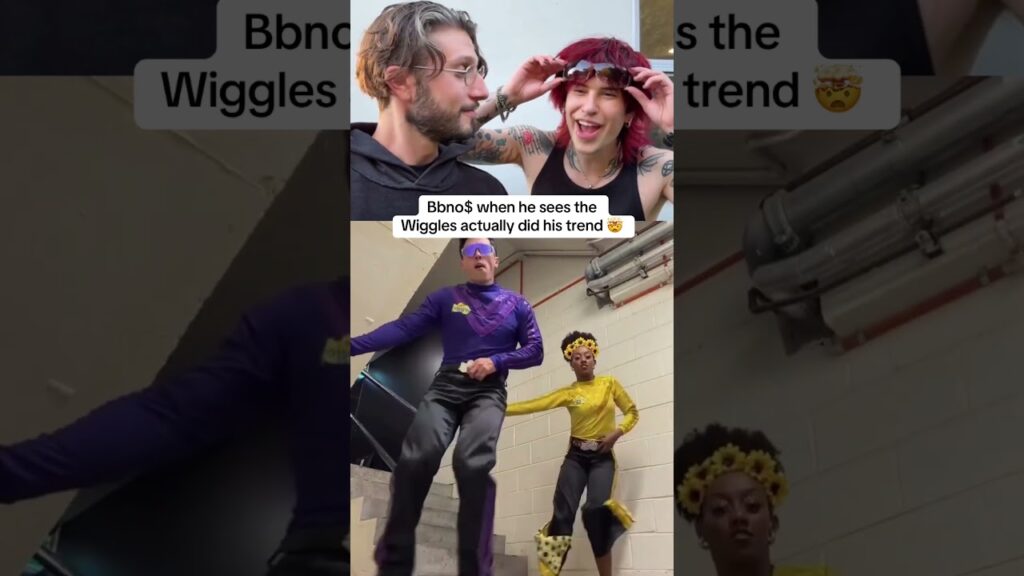 Bbno$ when he sees the Wiggles actually did his trend 🤯